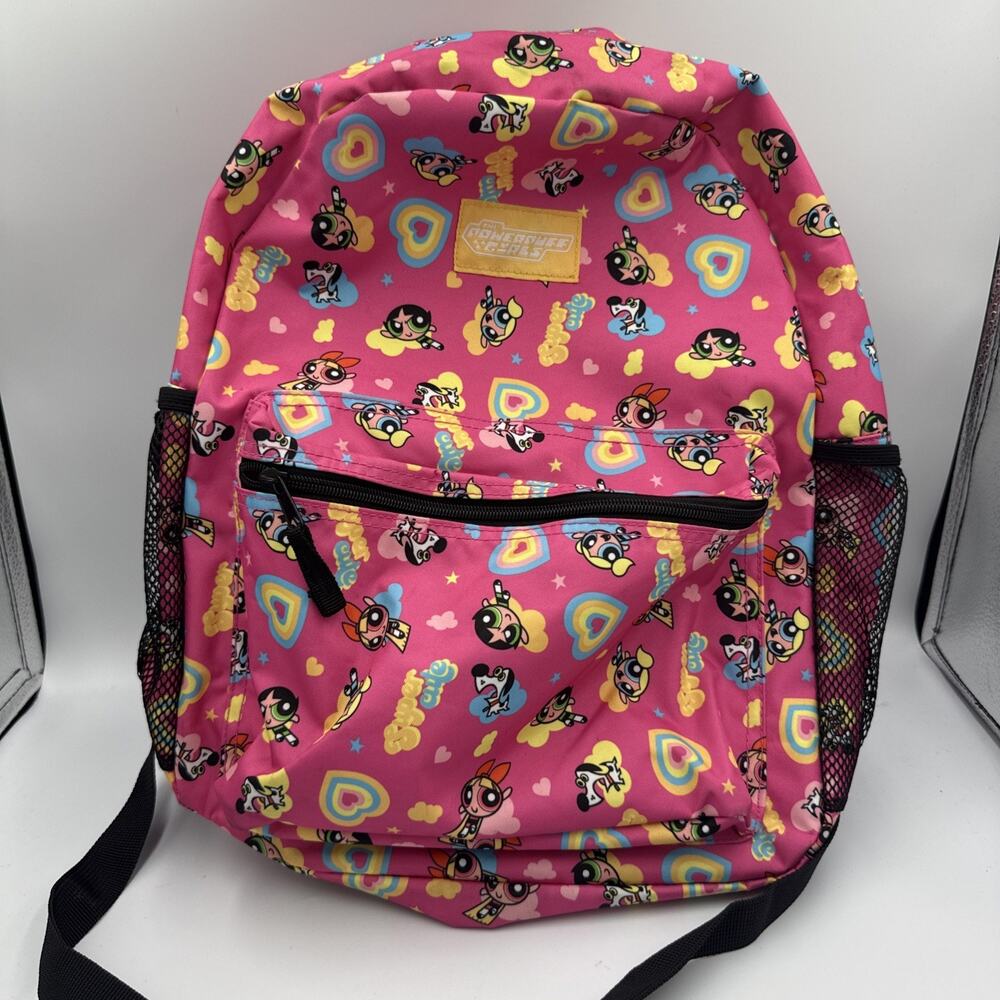 Powerpuff Girls Backpack Pink Cartoon Network Blossom Bubbles Buttercup 2025